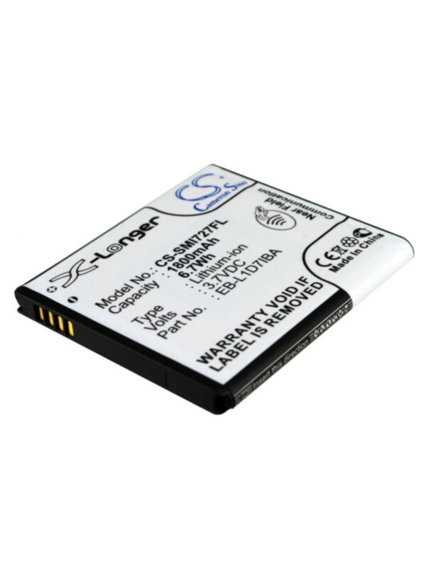 Replacement Battery for T-MOBILE Galaxy S II 4G – 1800mAh Li-Ion - EB-L1D7IBA